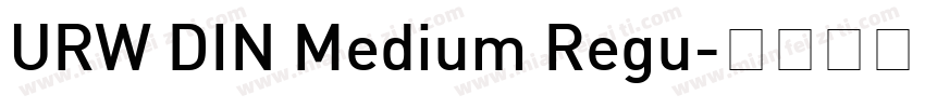 URW DIN Medium Regu字体转换